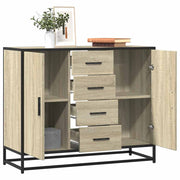 Komoda sonoma hrast 92x35x76 cm izrađeno drvo