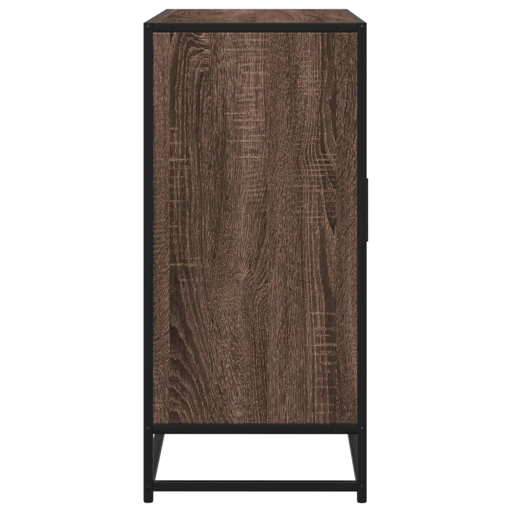 Komoda smeđi hrast 92x35x76 cm izrađeno drvo
