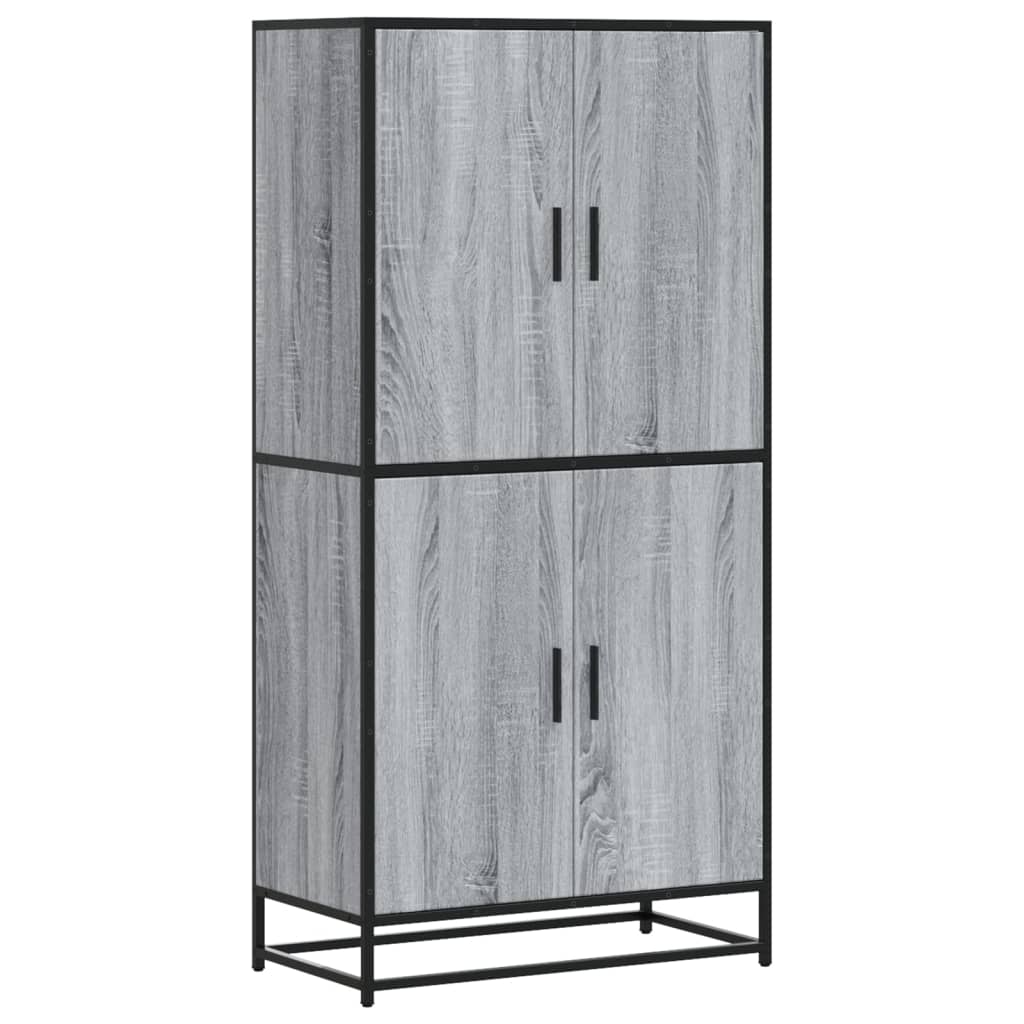 Visoka ploča siva Sonoma 68x35x139 cm Konstruirano drvo