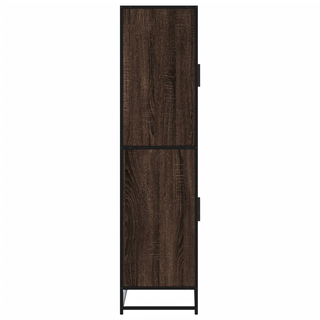 Visoka ploča smeđi hrast 68x35x139 cm izrađeno drvo