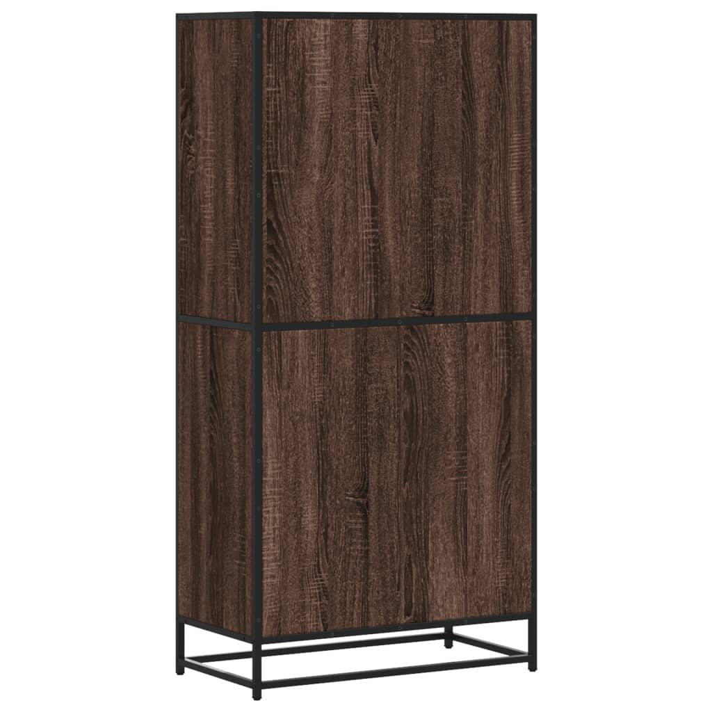 Visoka ploča smeđi hrast 68x35x139 cm izrađeno drvo