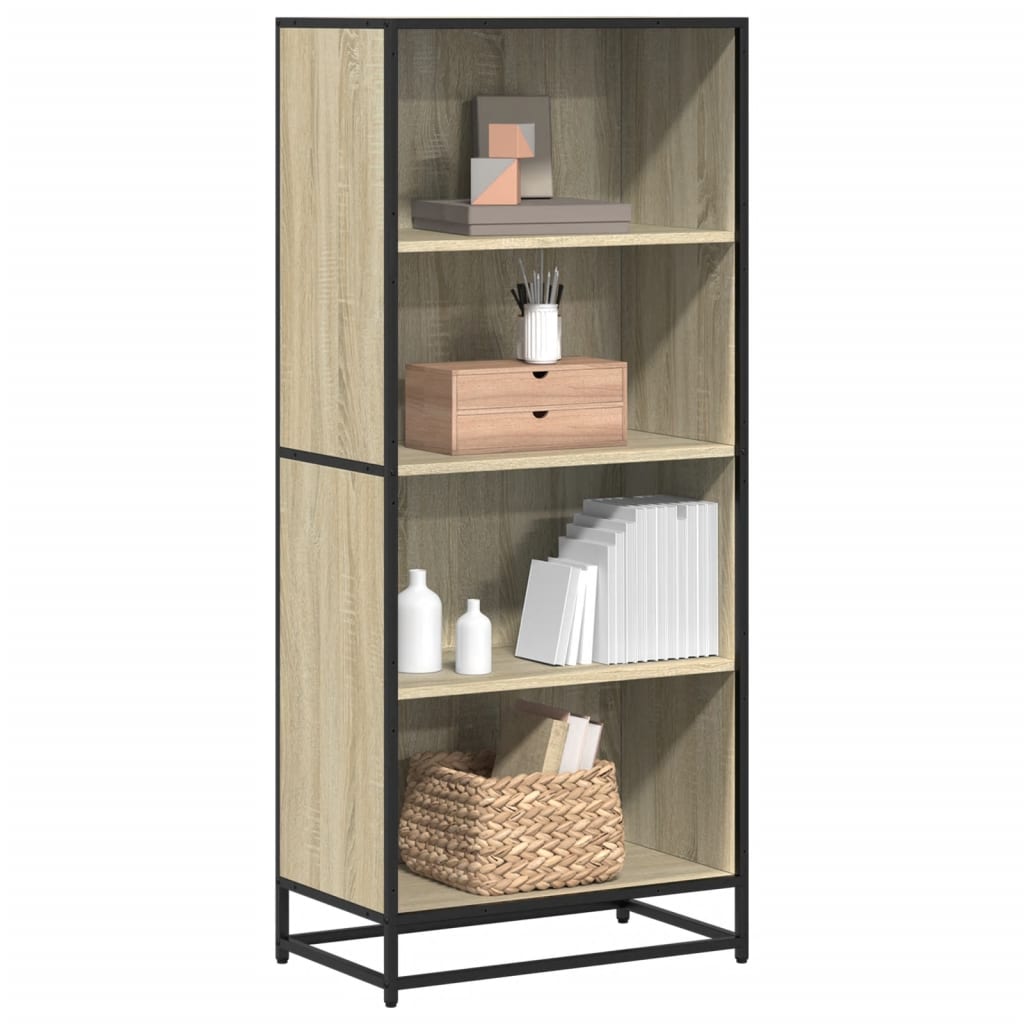 Polica za knjige sonoma hrast 60x35x139 cm konstruirano drvo