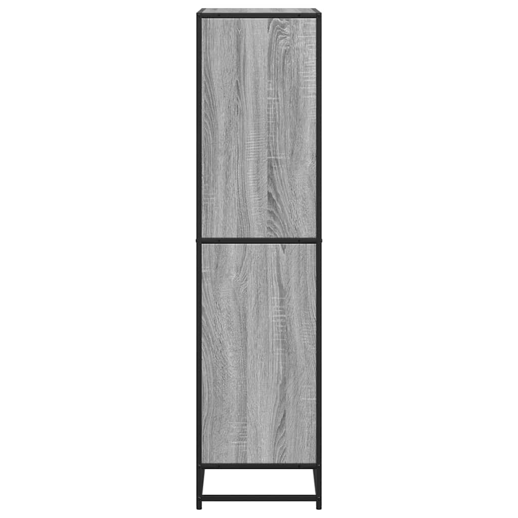 Polica za knjige Siva Sonoma 60x35x139 cm Konstruirano drvo