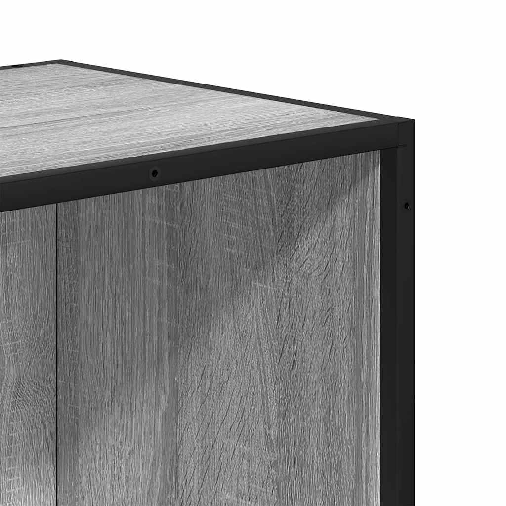 Polica za knjige Siva Sonoma 60x35x139 cm Konstruirano drvo