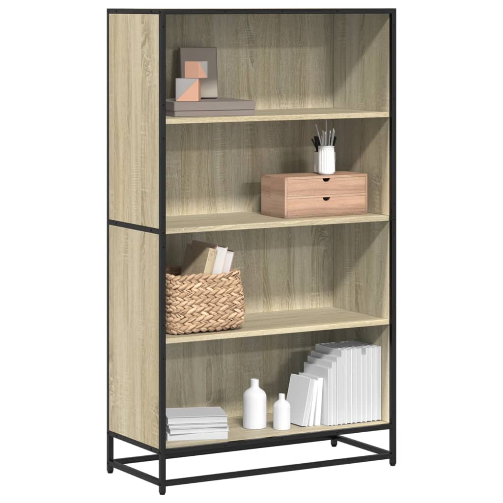 Polica za knjige sonoma hrast 80,5x35x139 cm izrađeno drvo