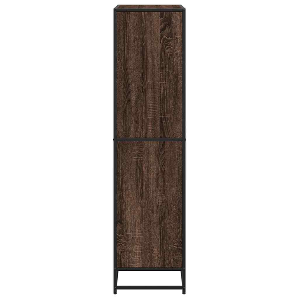 Polica za knjige smeđi hrast 80,5x35x139 cm izrađeno drvo