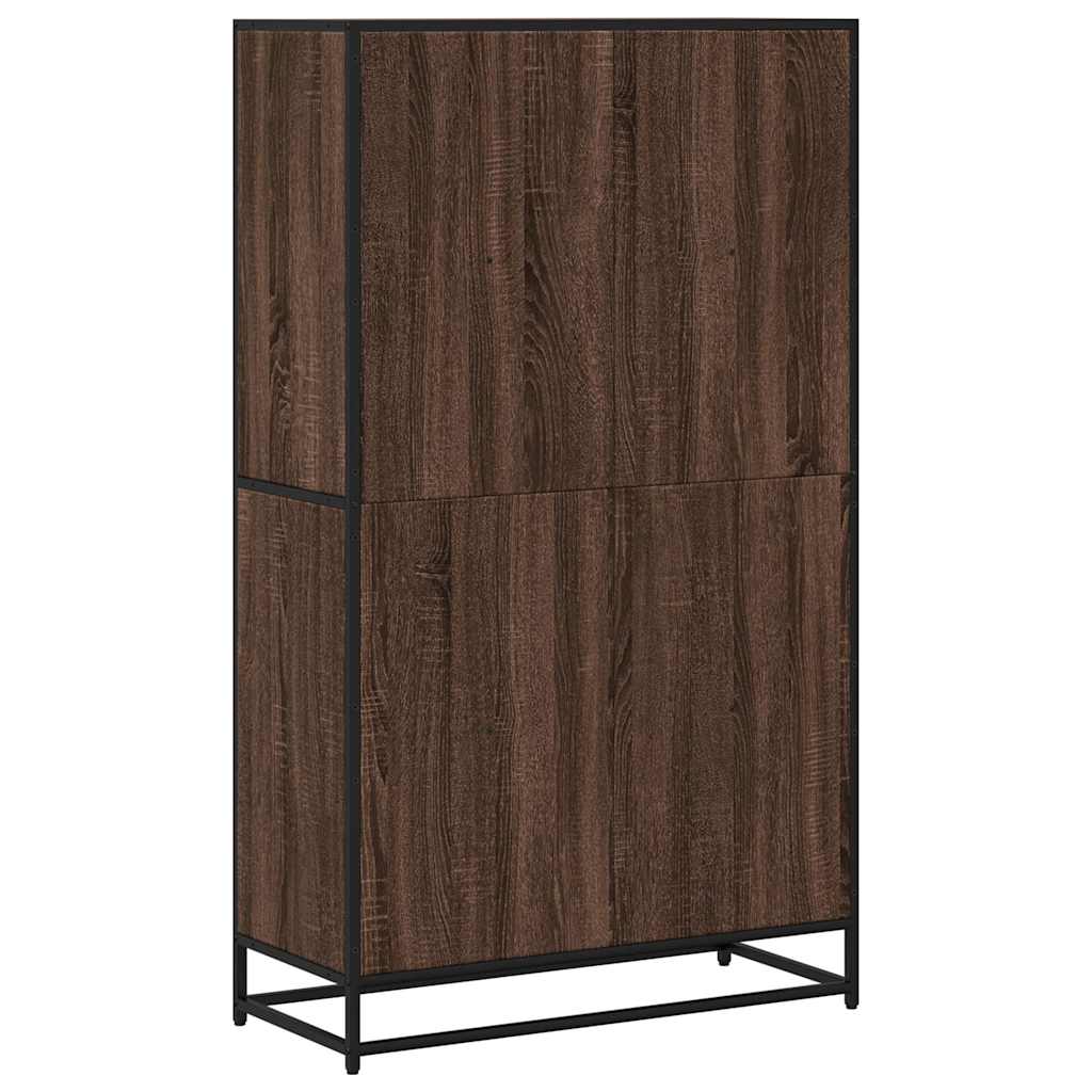 Polica za knjige smeđi hrast 80,5x35x139 cm izrađeno drvo