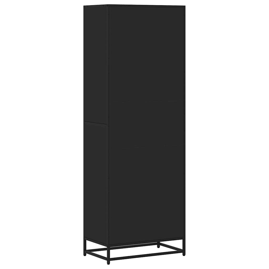 Polica za knjige crna 60x35x170,5 cm izrađeno drvo