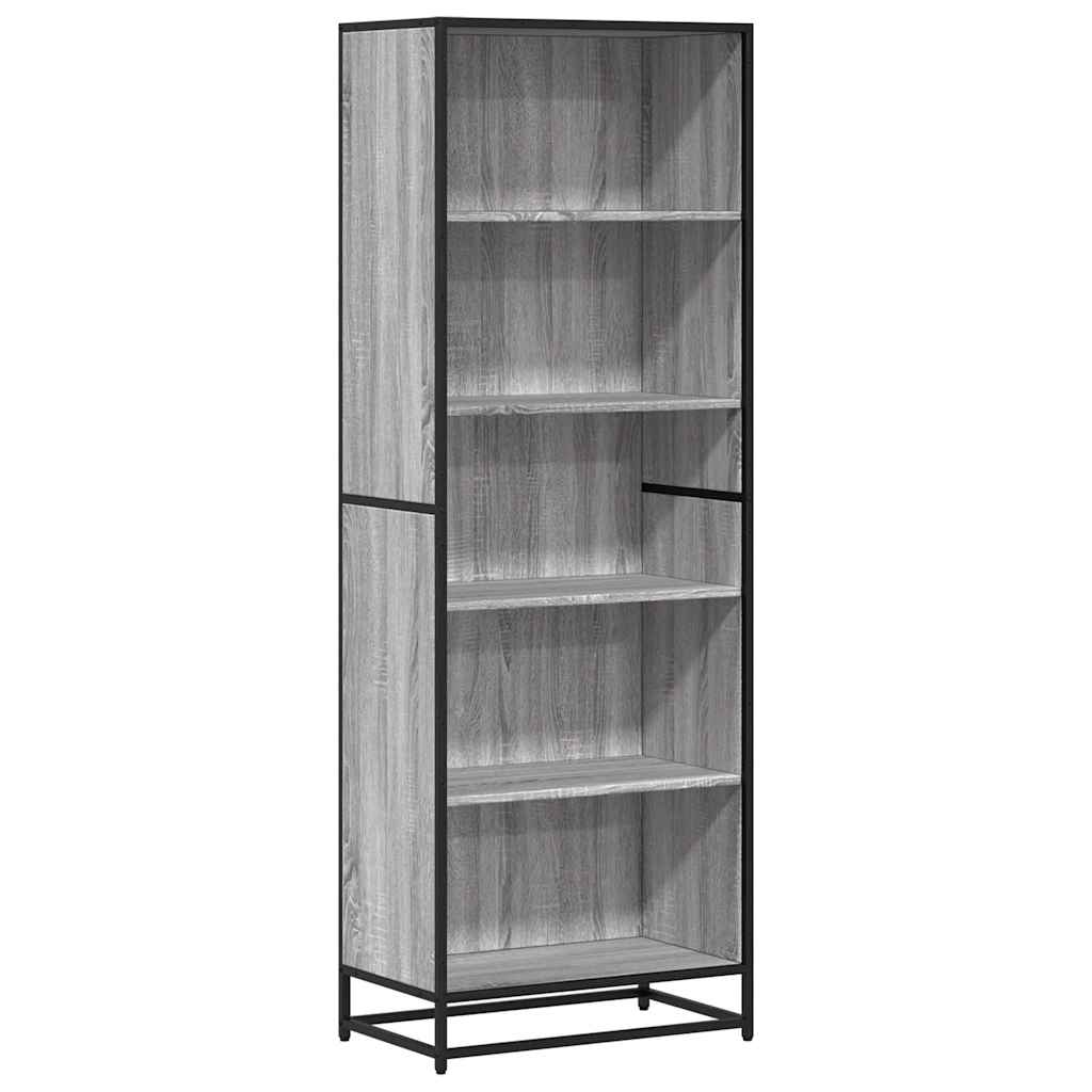 Polica za knjige siva Sonoma 60x35x170,5 cm izrađeno drvo
