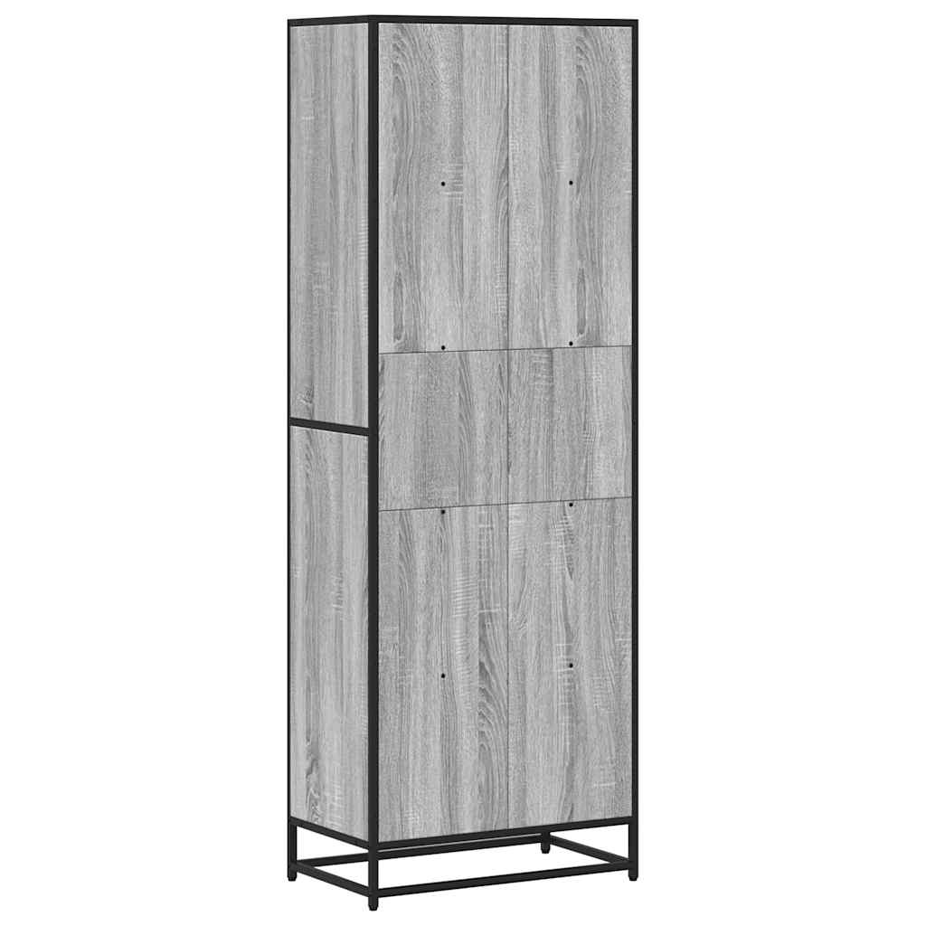 Polica za knjige siva Sonoma 60x35x170,5 cm izrađeno drvo