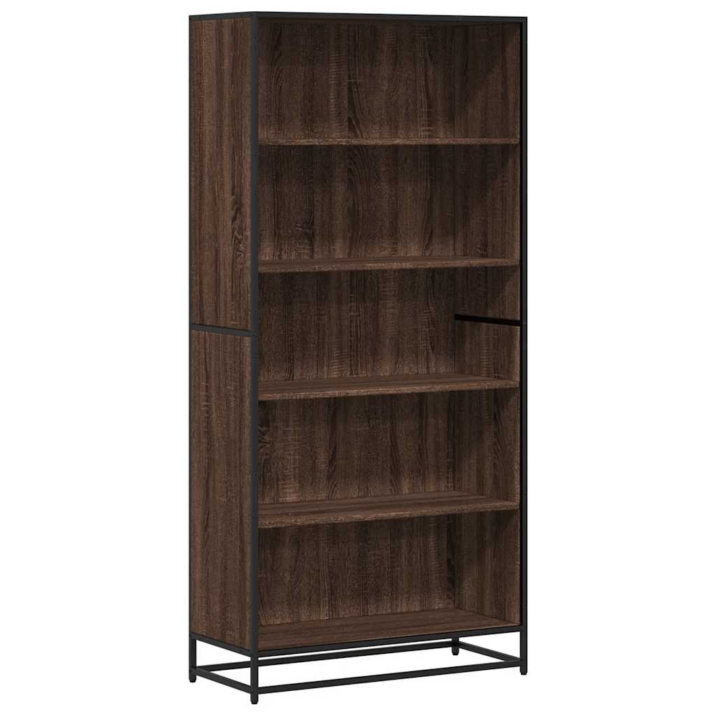 Polica za knjige smeđi hrast 80,5x35x170,5 cm izrađeno drvo