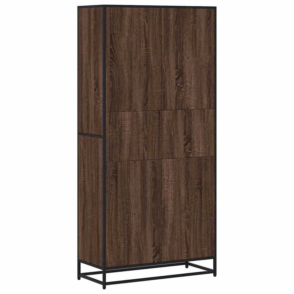 Polica za knjige smeđi hrast 80,5x35x170,5 cm izrađeno drvo