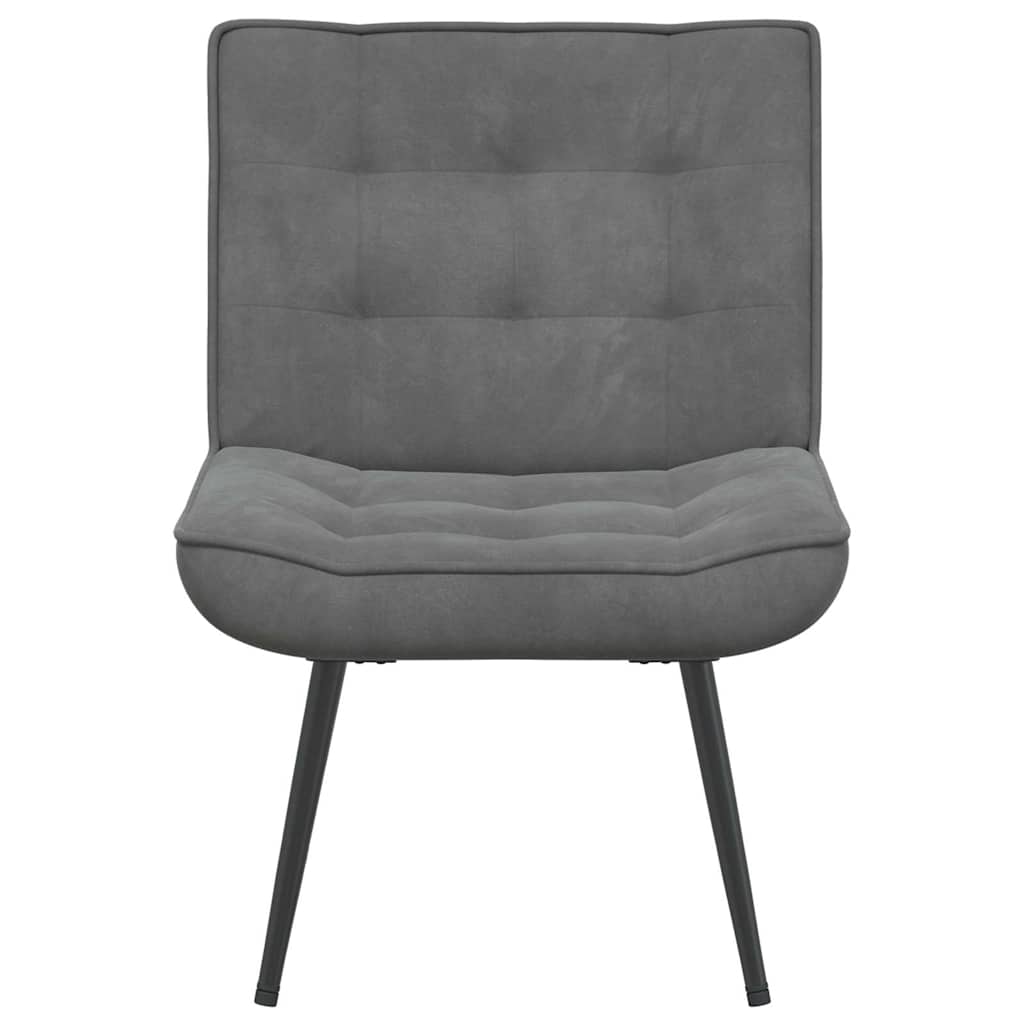 Stolica za opuštanje tamnosiva 64x74x84 cm baršun
