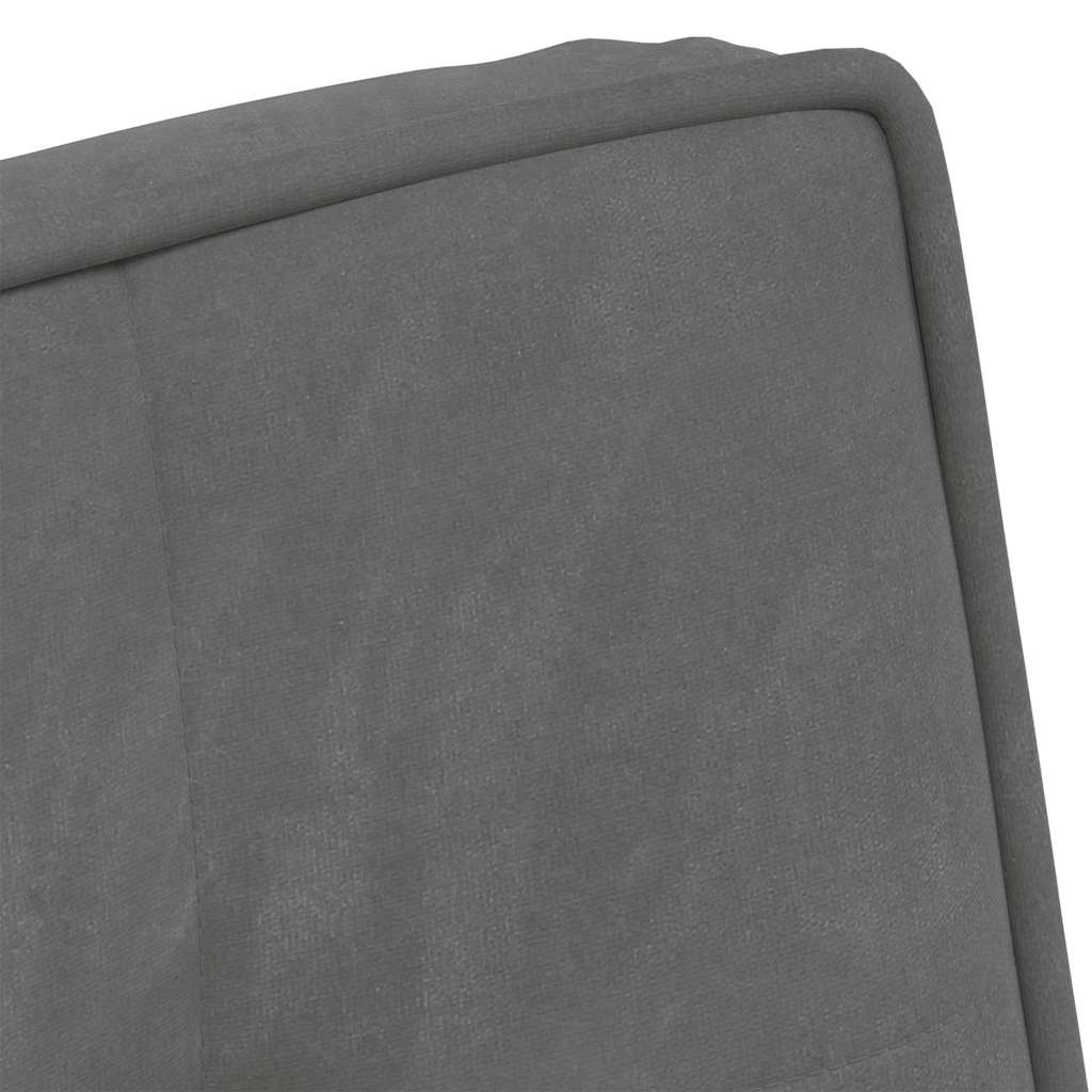 Stolica za opuštanje tamnosiva 64x74x84 cm baršun