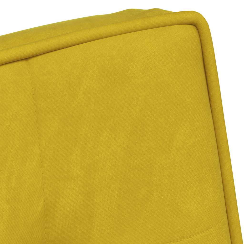 Stolica za opuštanje žuta 64x74x84 cm baršun