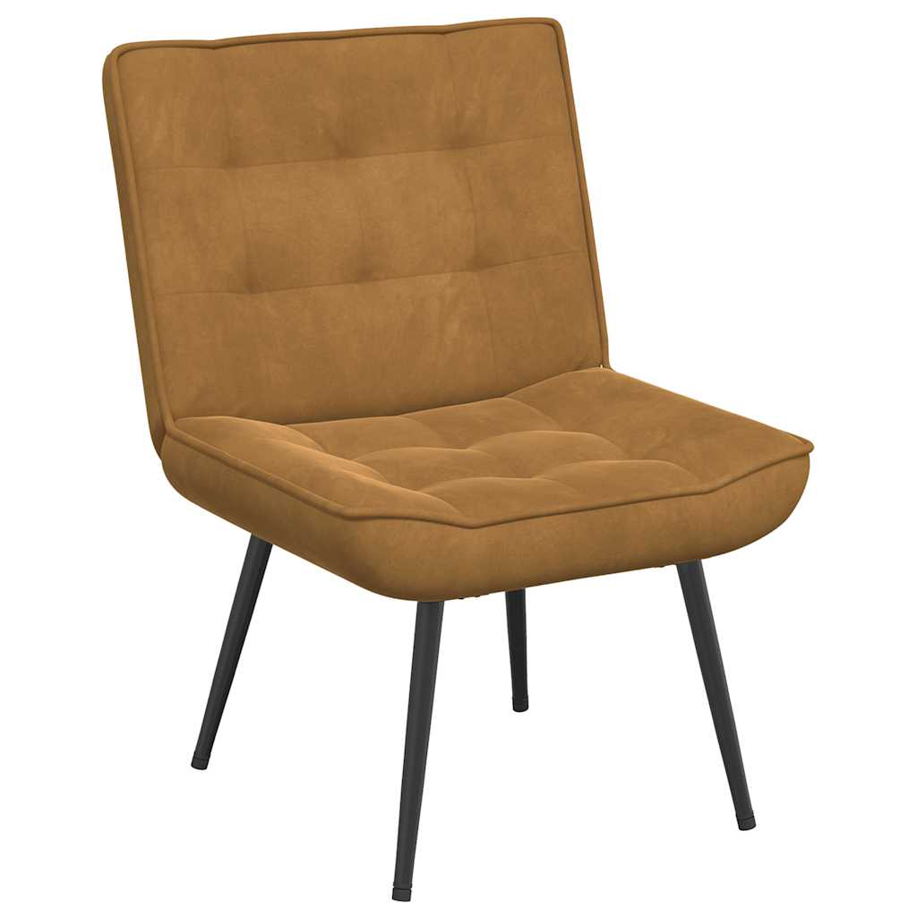 Stolica za opuštanje smeđa 64x74x84 cm baršun