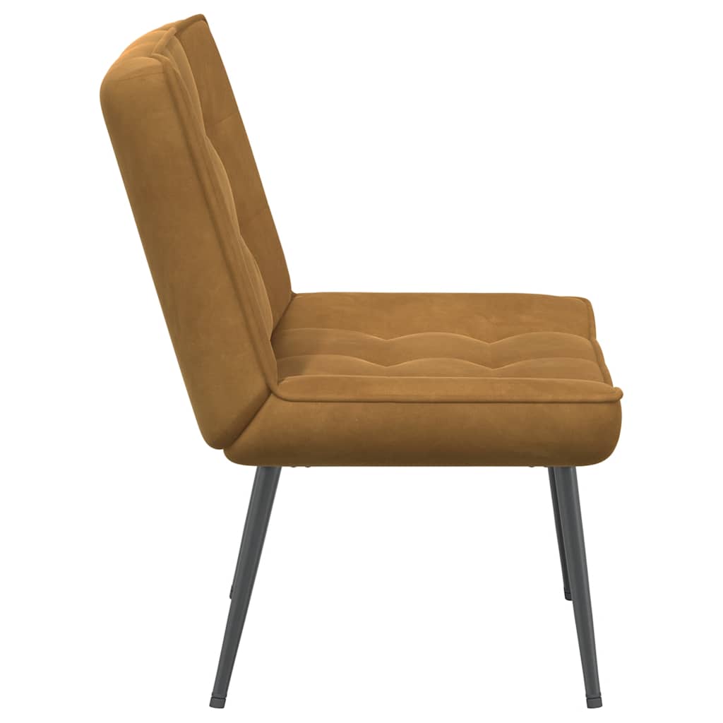 Stolica za opuštanje smeđa 64x74x84 cm baršun