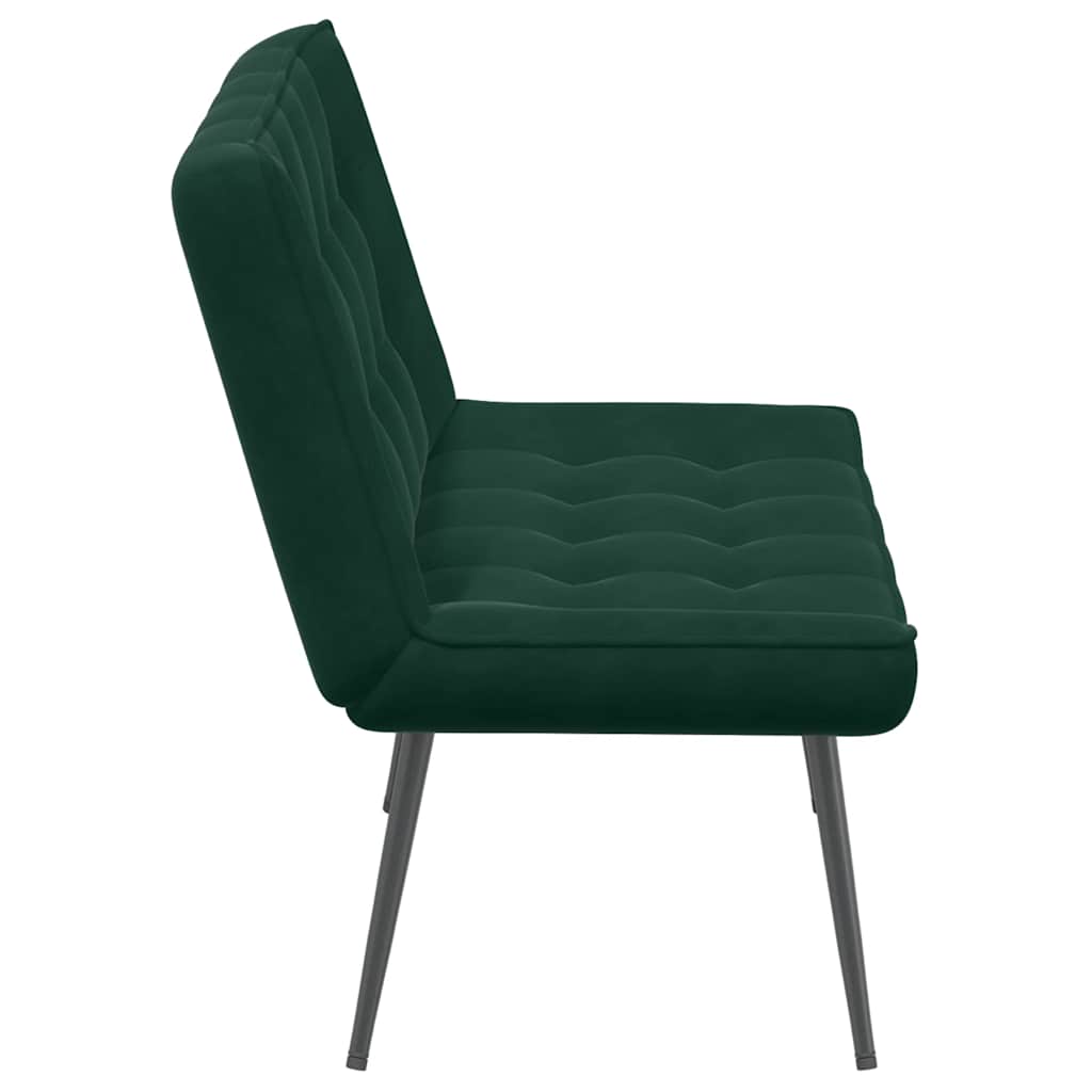 Klupa tamnozelena 110x74x84 cm baršun