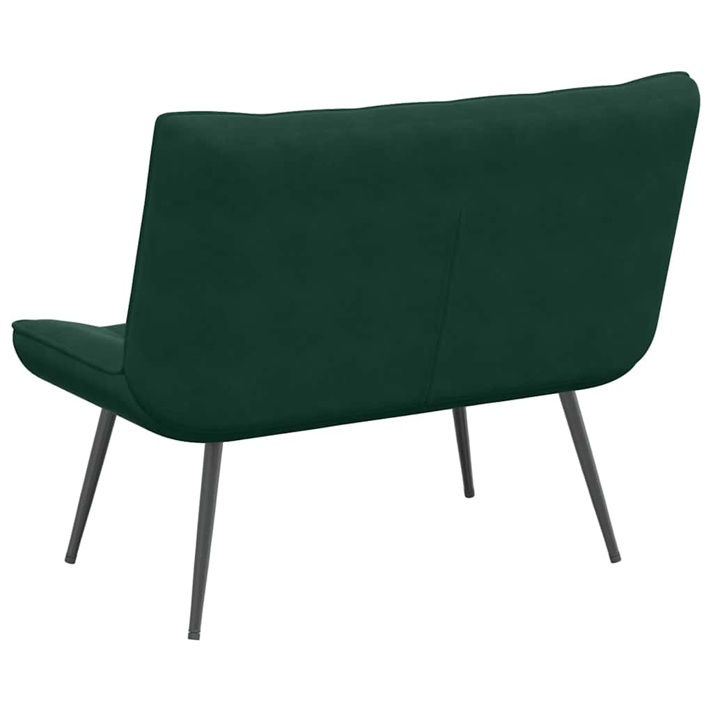 Klupa tamnozelena 110x74x84 cm baršun