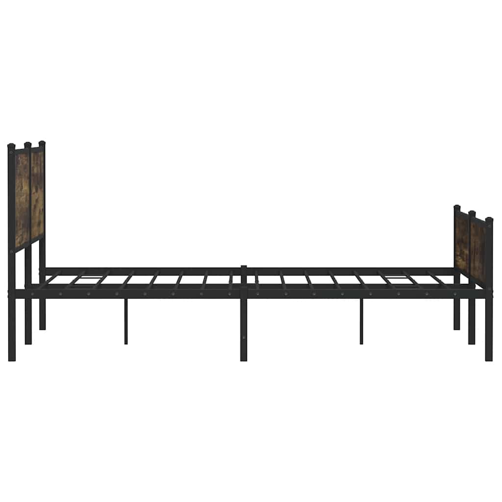 Metalni okvir kreveta bez madraca boja hrasta 180x200 cm