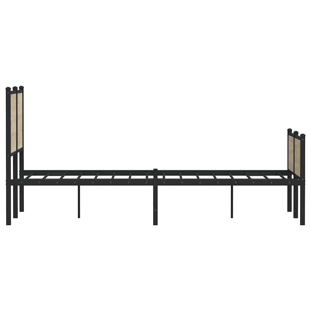 Metalni okvir kreveta bez madraca boja hrasta sonome 150x200 cm
