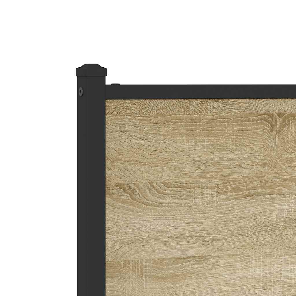 Metalni okvir kreveta bez madraca boja hrasta sonome 160x200 cm