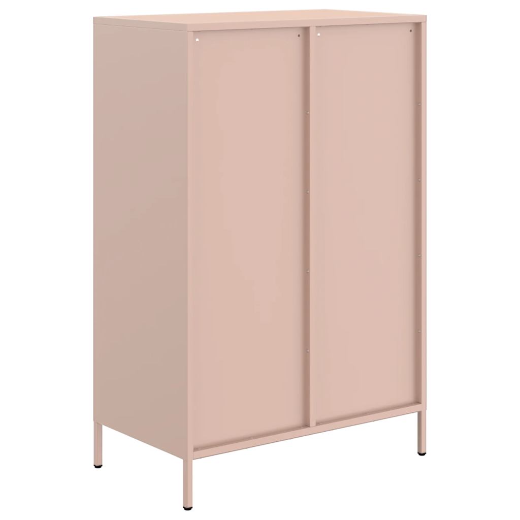 Visoka komoda ružičasta 68x39x101,5cm od čelika