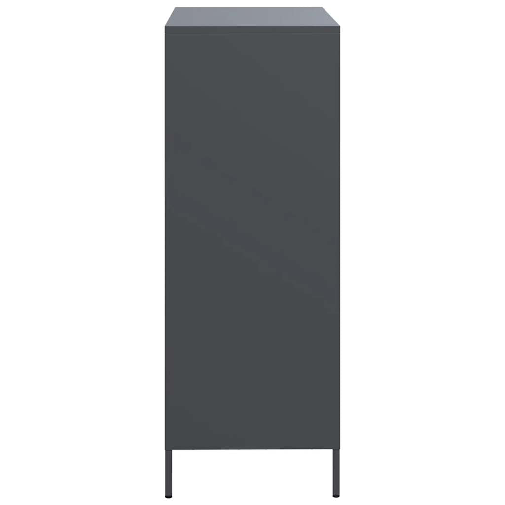 Visoka komoda antracit 68x39x101,5 cm od čelika