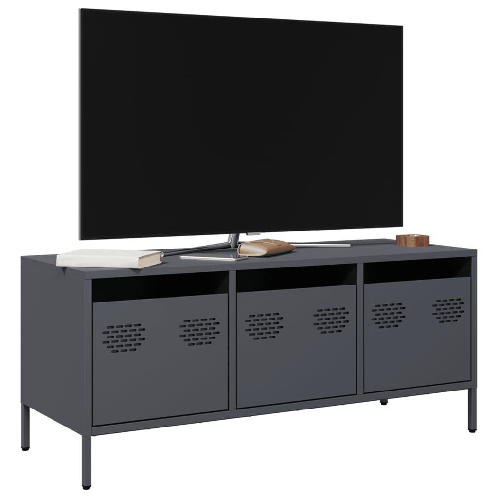 TV ormarić antracit 101,5 x 39 x 43,5 cm hladno valjani čelik