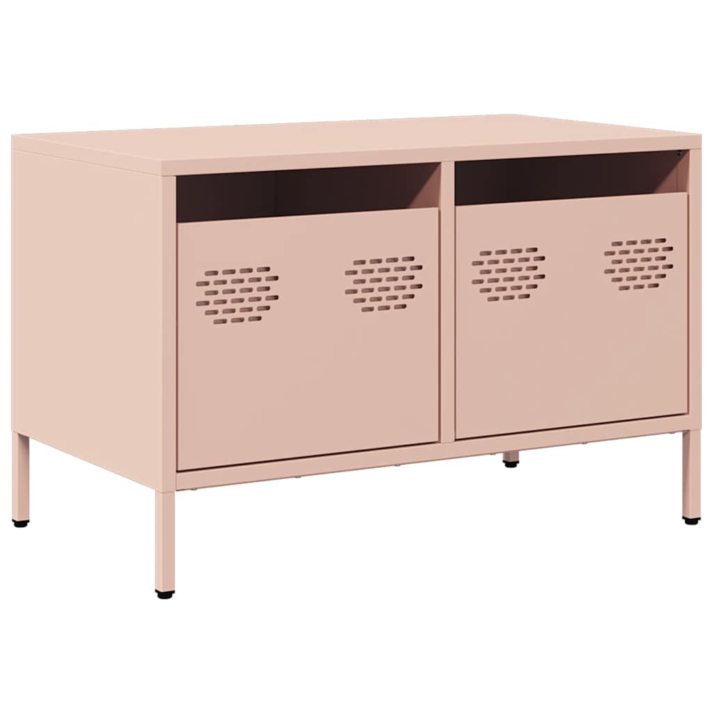 TV ormarić ružičasti 68 x 39 x 43,5 cm hladno valjani čelik