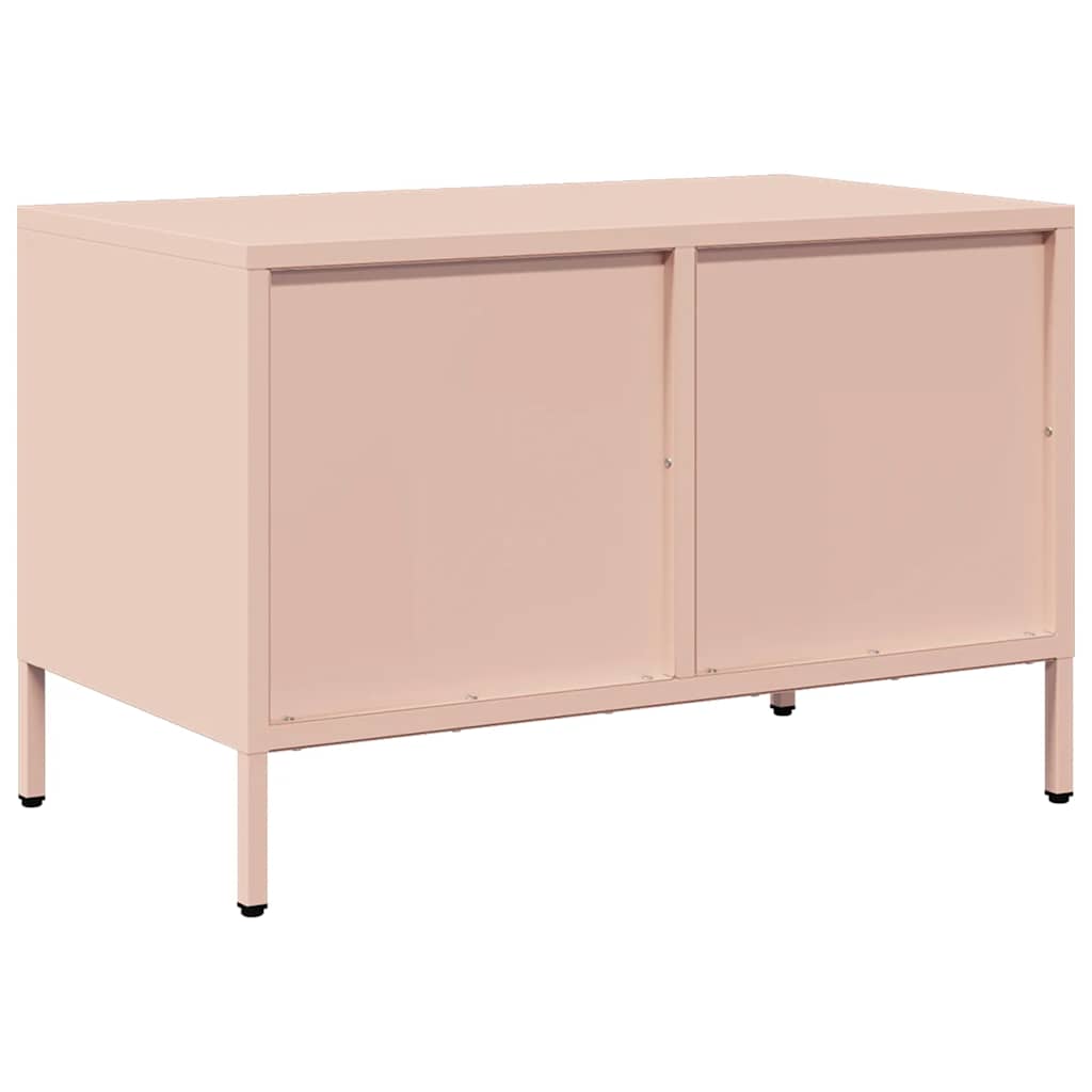 TV ormarić ružičasti 68 x 39 x 43,5 cm hladno valjani čelik