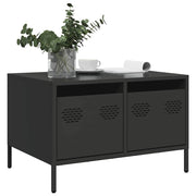 TV ormarić crni 68x50x43,5 cm hladno valjani čelik