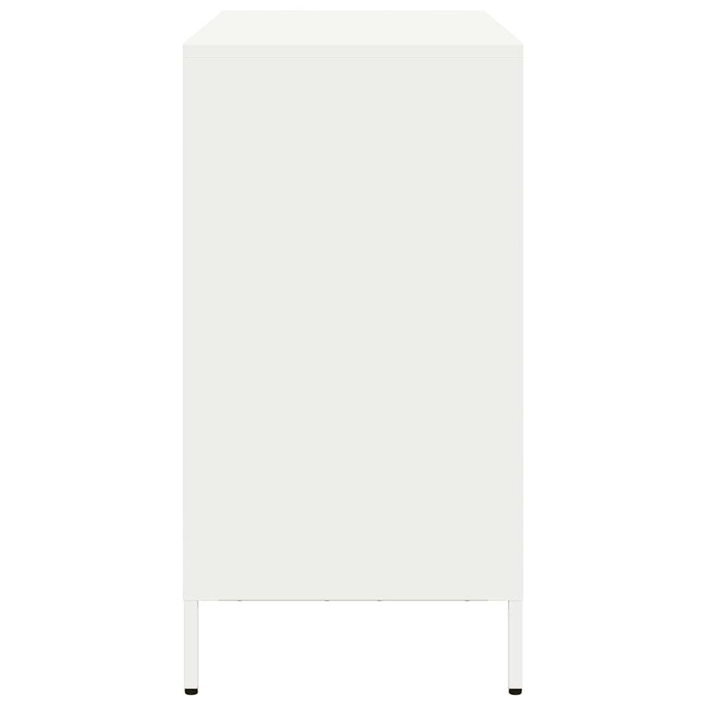 Komoda bijela 101,5x39x73,5 cm hladno valjani čelik