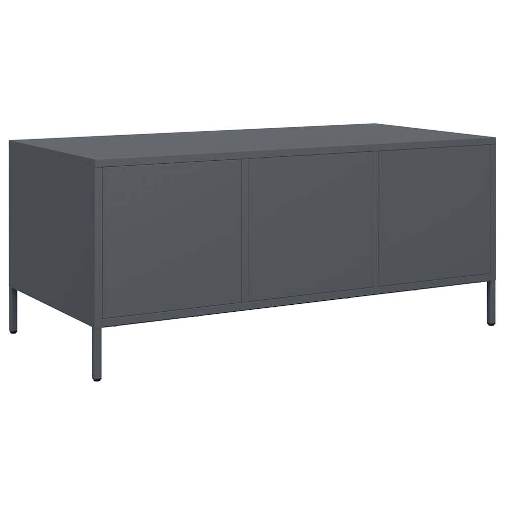 Stolić za kavu antracit 101,5x50x43,5 cm hladno valjanog čelika