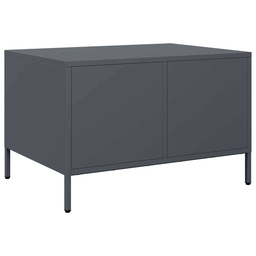 Stolić za kavu antracit 68,5x50x43,5 cm hladno valjanog čelika