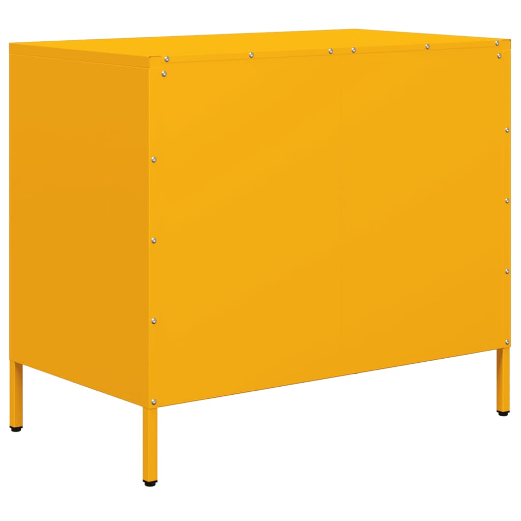 Komoda boja senfa 68x39x58,5 cm hladno valjanog čelika