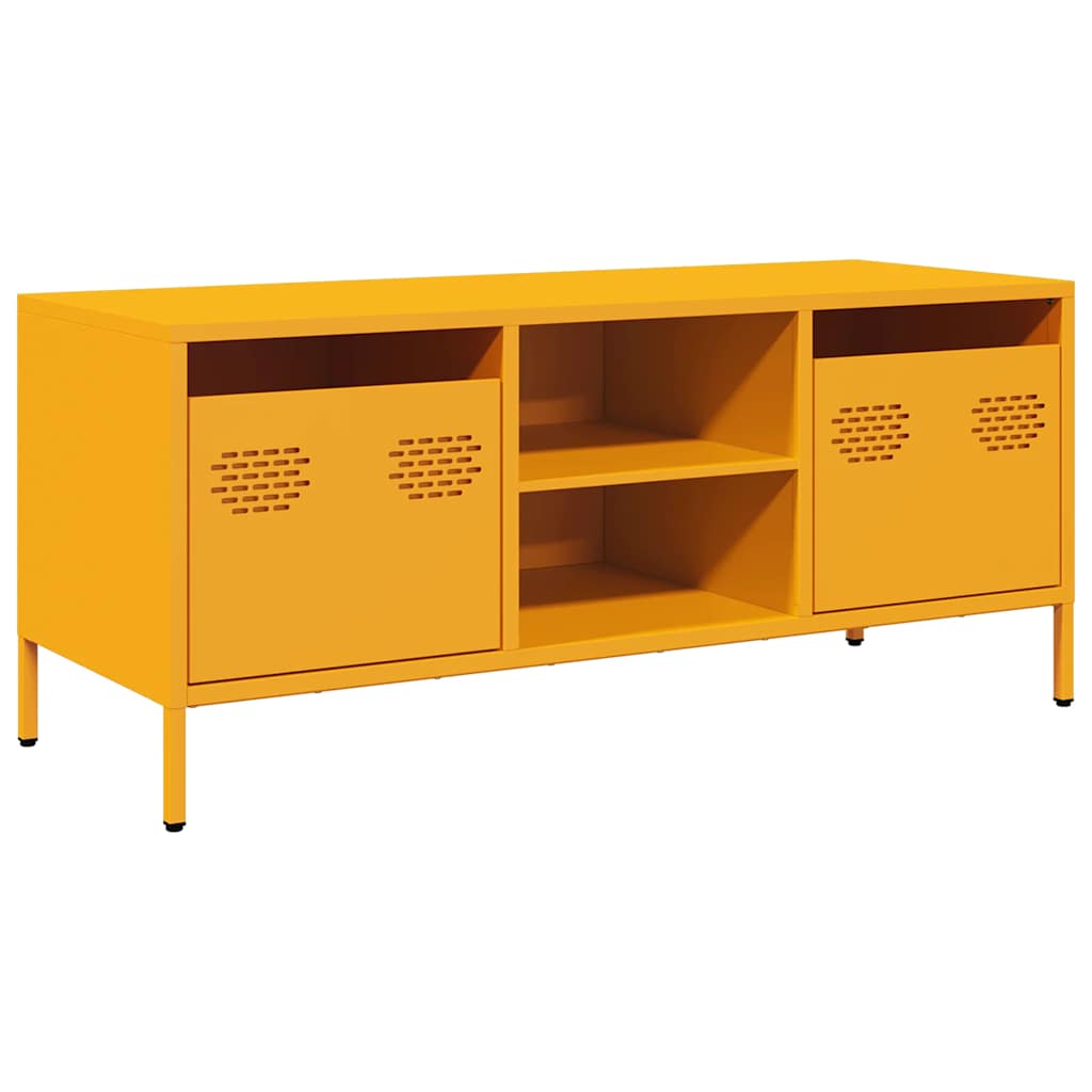 TV ormarić boja senfa 101,5x39x43,5 cm čelični