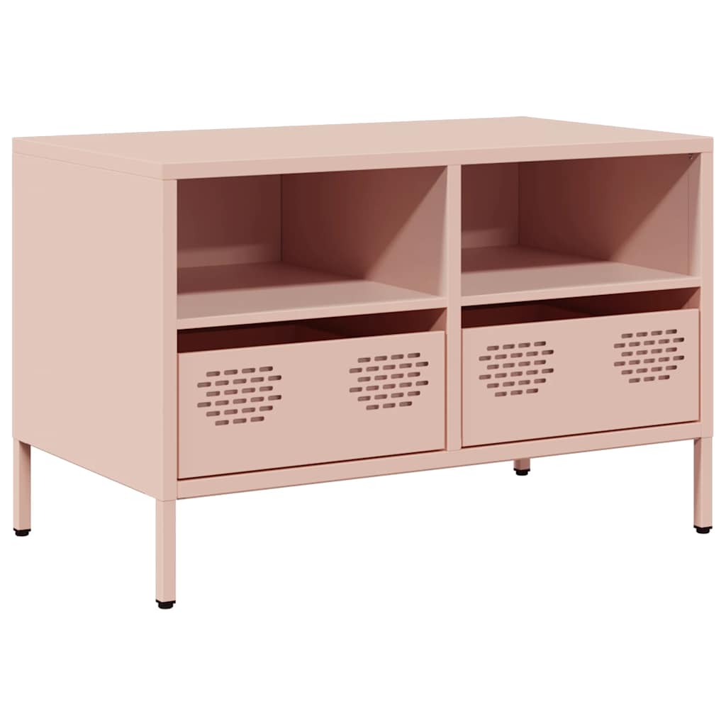 TV ormarić ružičasti 68 x 39 x 43,5 cm hladno valjani čelik