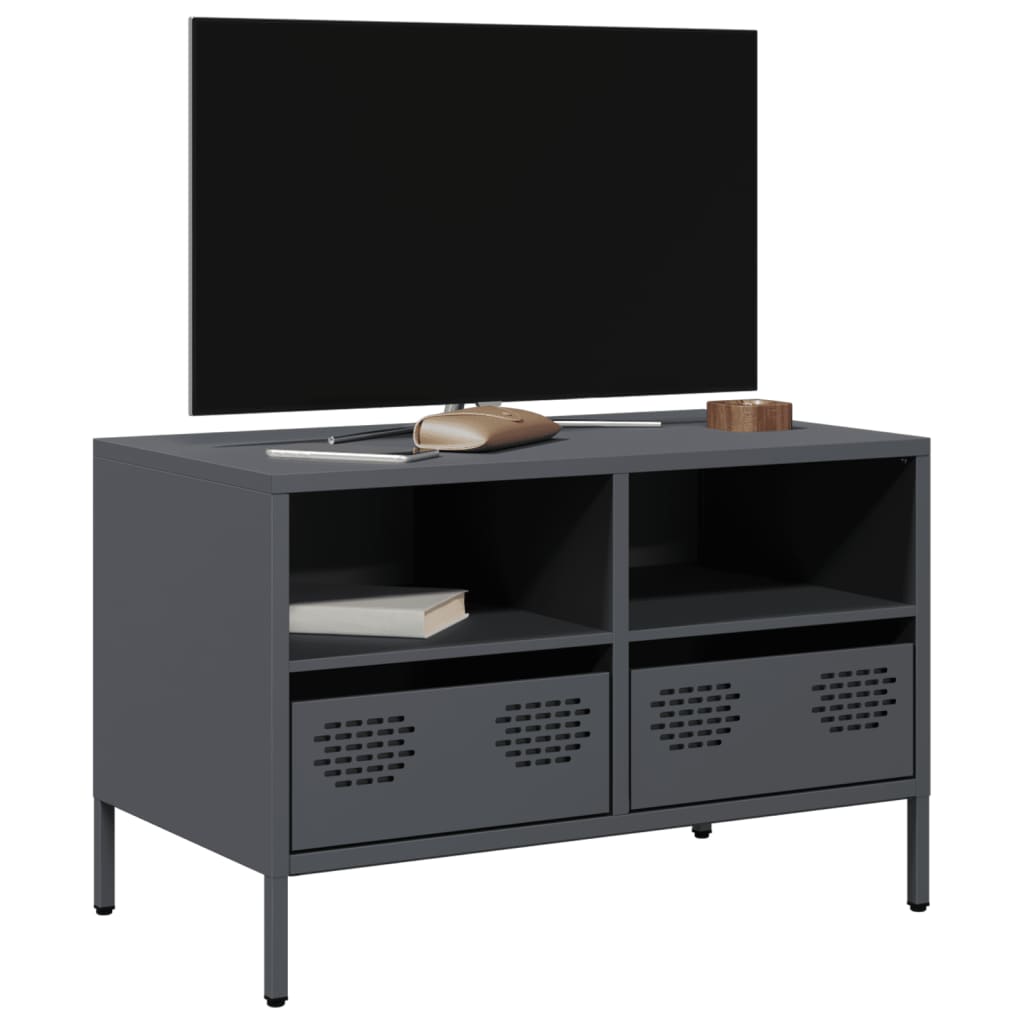 TV ormarić antracit 68x39x43,5 cm hladno valjani čelik