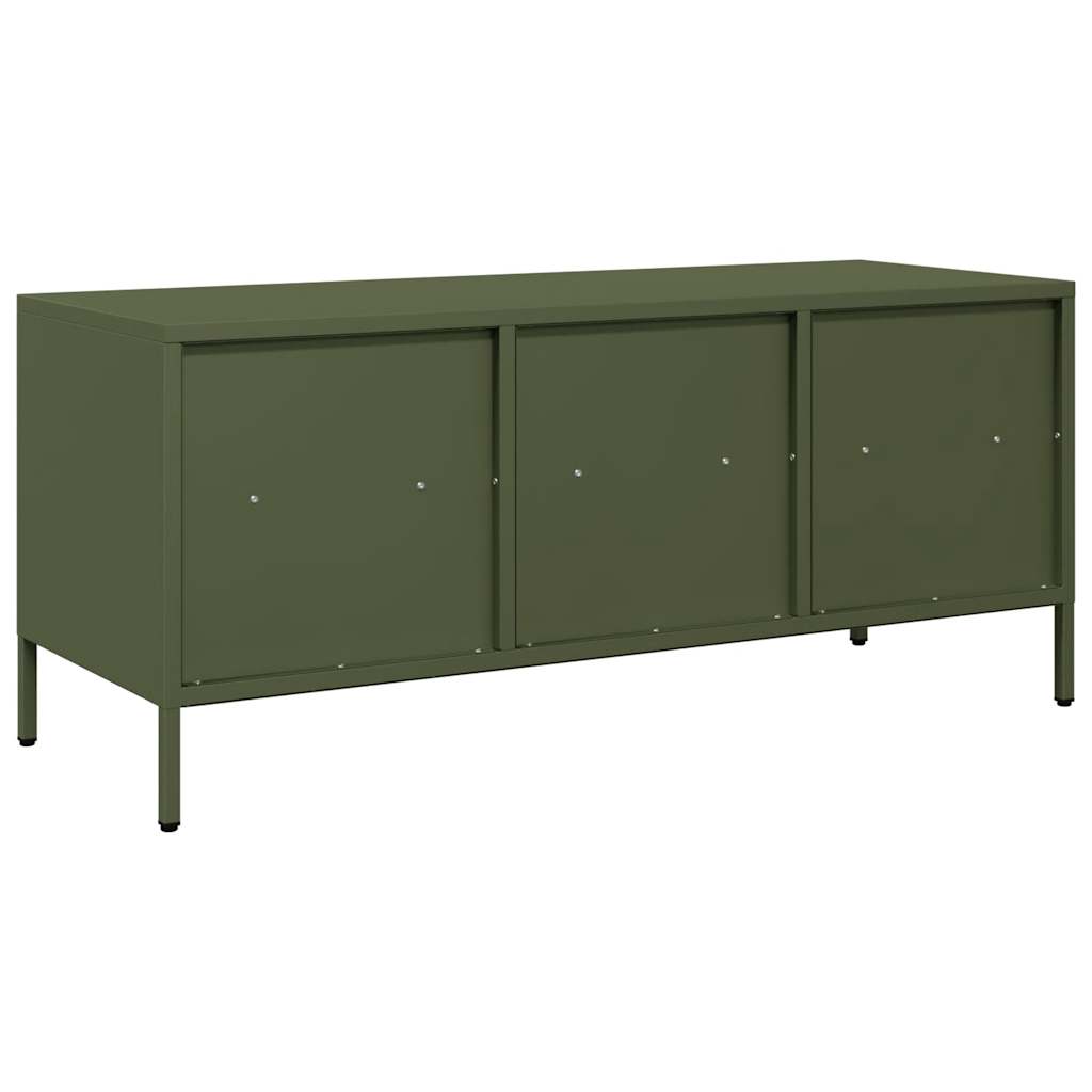 TV ormarić maslinastozeleni 101,5 x 39 x 43,5 cm čelični