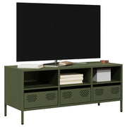 TV ormarić maslinastozeleni 101,5 x 39 x 43,5 cm čelični