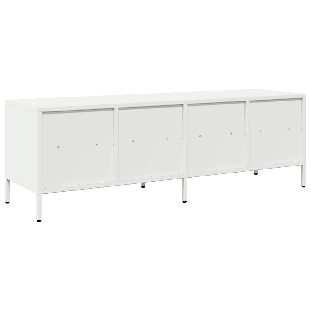 TV ormarić bijeli 135x39x43,5 cm hladno valjani čelik