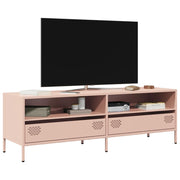 TV ormarić ružičasti 135x39x43,5 cm hladno valjani čelik