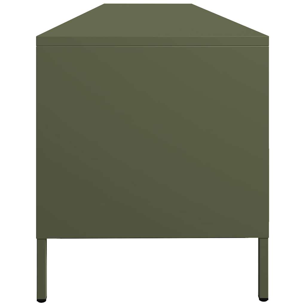 TV ormarić maslinastozeleni 202x39x43,5 cm čelični