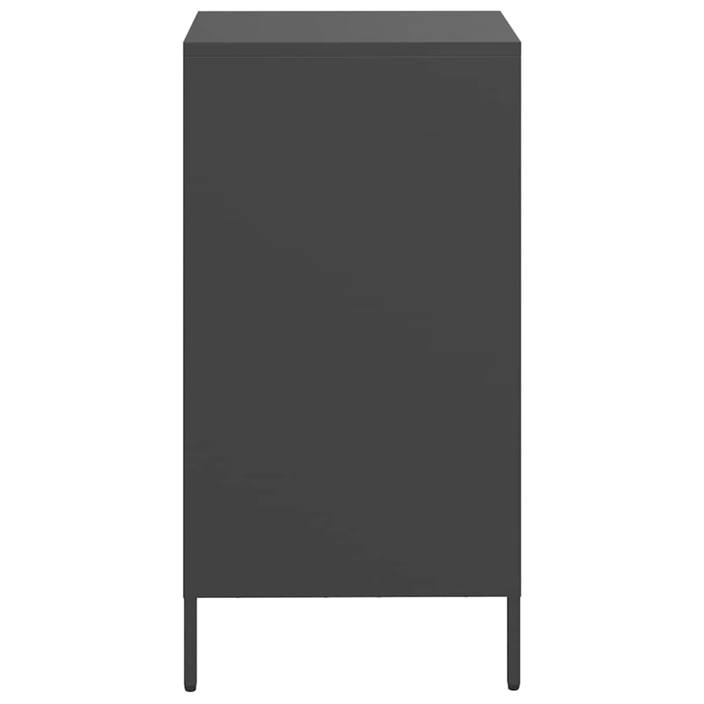Komoda crna 35x39x73,5 cm hladno valjani čelik