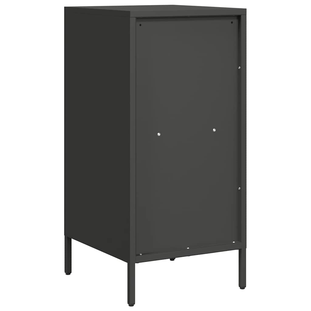 Komoda crna 35x39x73,5 cm hladno valjani čelik