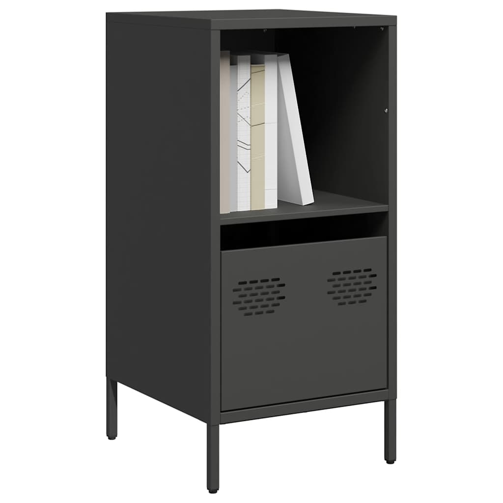 Komoda crna 35x39x73,5 cm hladno valjani čelik