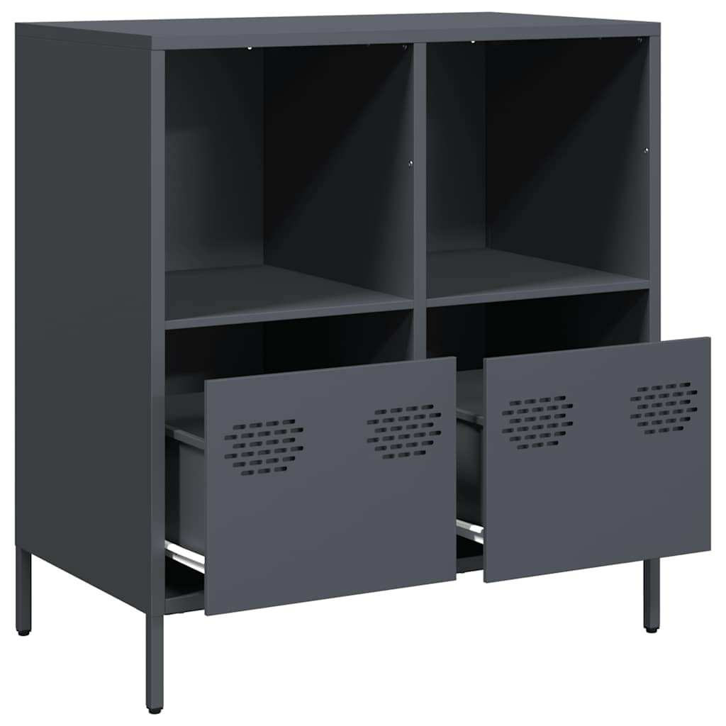 Komoda antracit 68x39x73,5 cm od hladno valjanog čelika