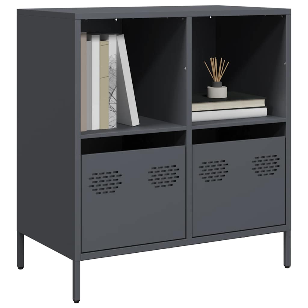 Komoda antracit 68x39x73,5 cm od hladno valjanog čelika