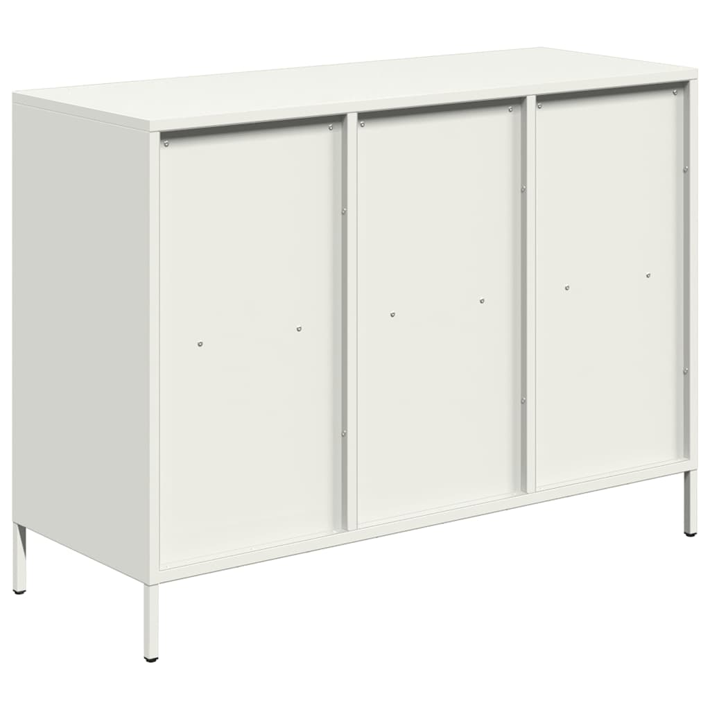 Komoda bijela 101,5x39x73,5 cm hladno valjani čelik